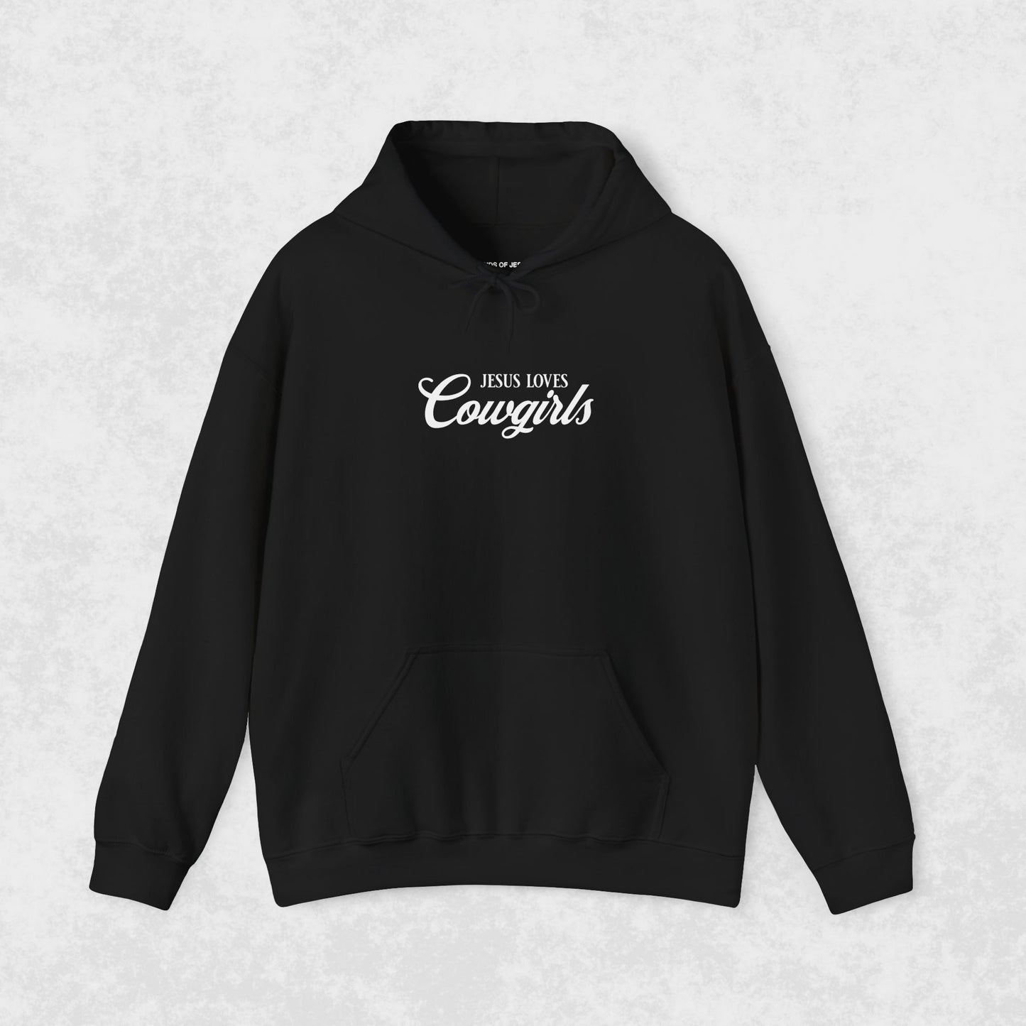 Jesus Loves Cowgirls - Black Hoodie