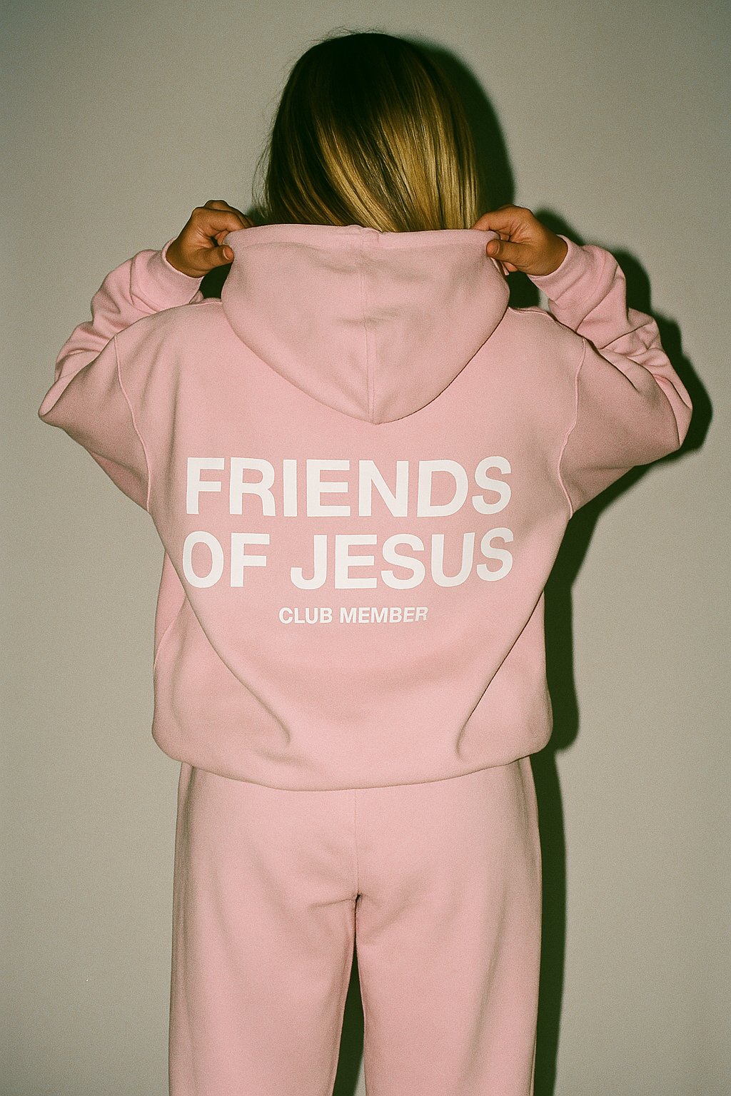 Friends of Jesus - Club Member - Pink Hoodie